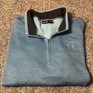 Under Armour Blue Zip Up Sweater with Athletic Design